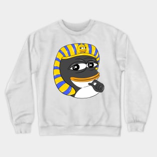 Funny Tux penguin meme Crewneck Sweatshirt